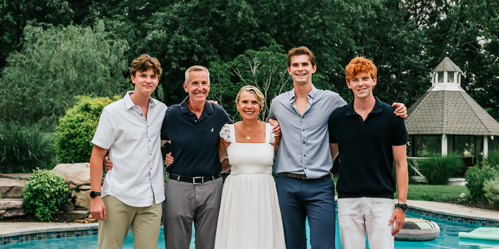 Larissa Costello owner Protea Wealth Management with family